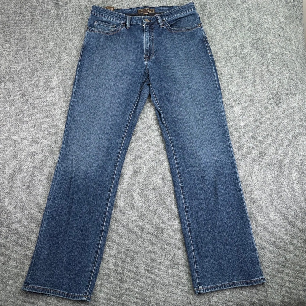 34 Heritage Jeans Men 34x31.5 Blue Charisma Relaxed Straight Leg Stretch